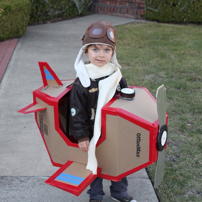 airplane halloween costume cardboard